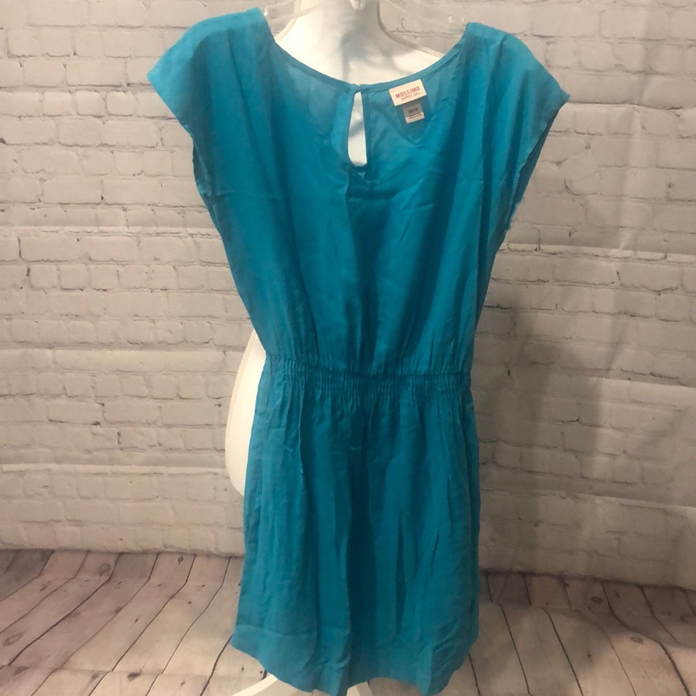 Mossimo XS teal blue dress